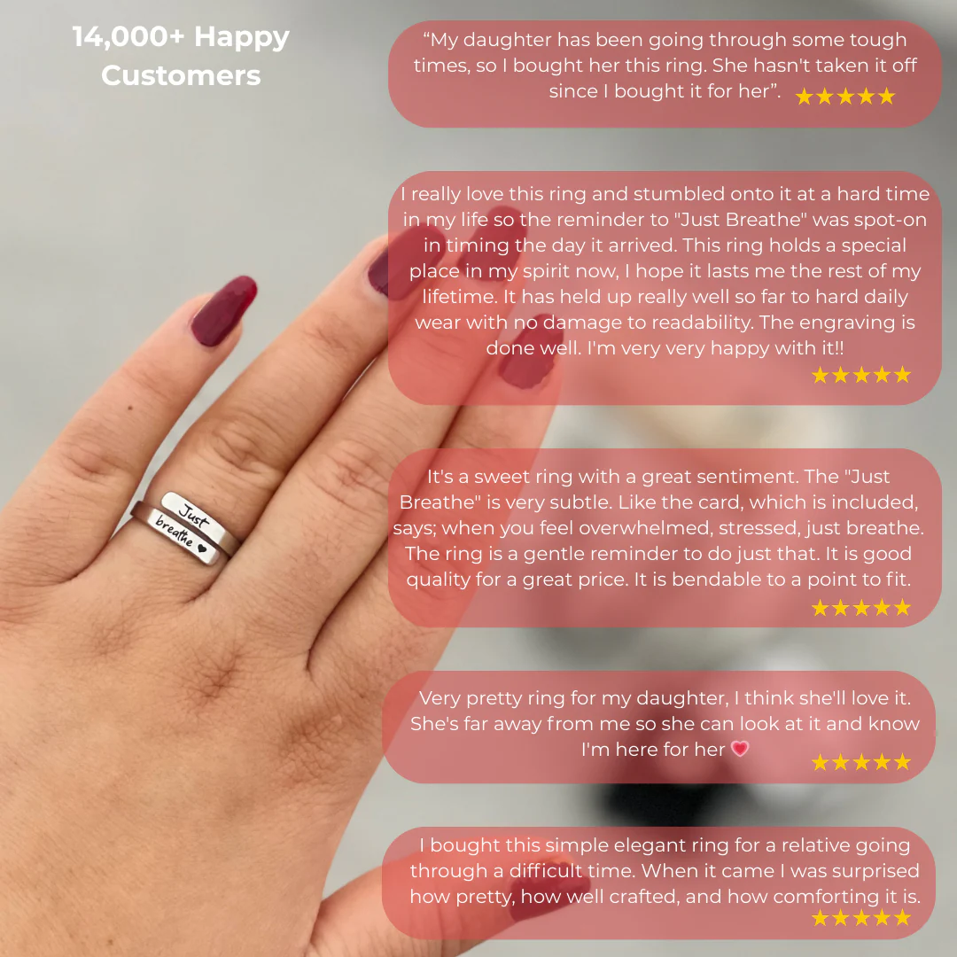 Just Breathe Comfort Ring ( Silver 925 )