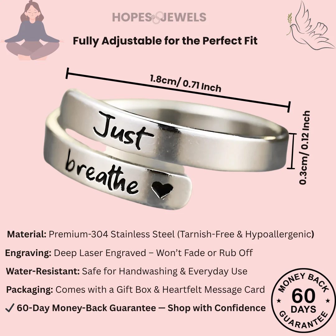Just Breathe Comfort Ring ( Silver 925 )