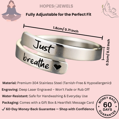 Just Breathe Comfort Ring ( Silver 925 )